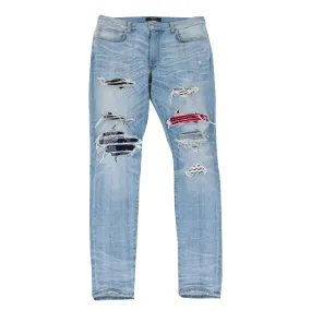 Art Patch Bandana Jeans