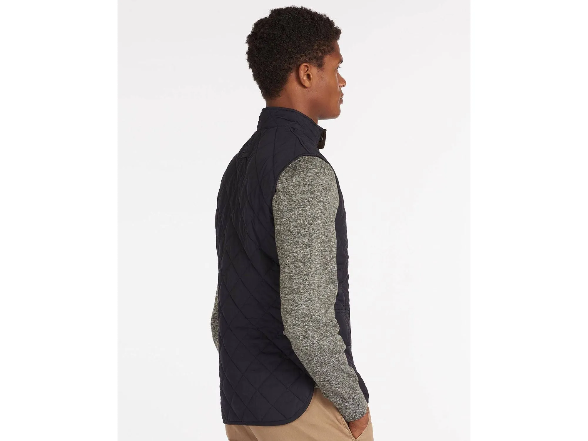 Barbour Lowerdale Gilet Quilted Lightweight Insulated Vest In Navy