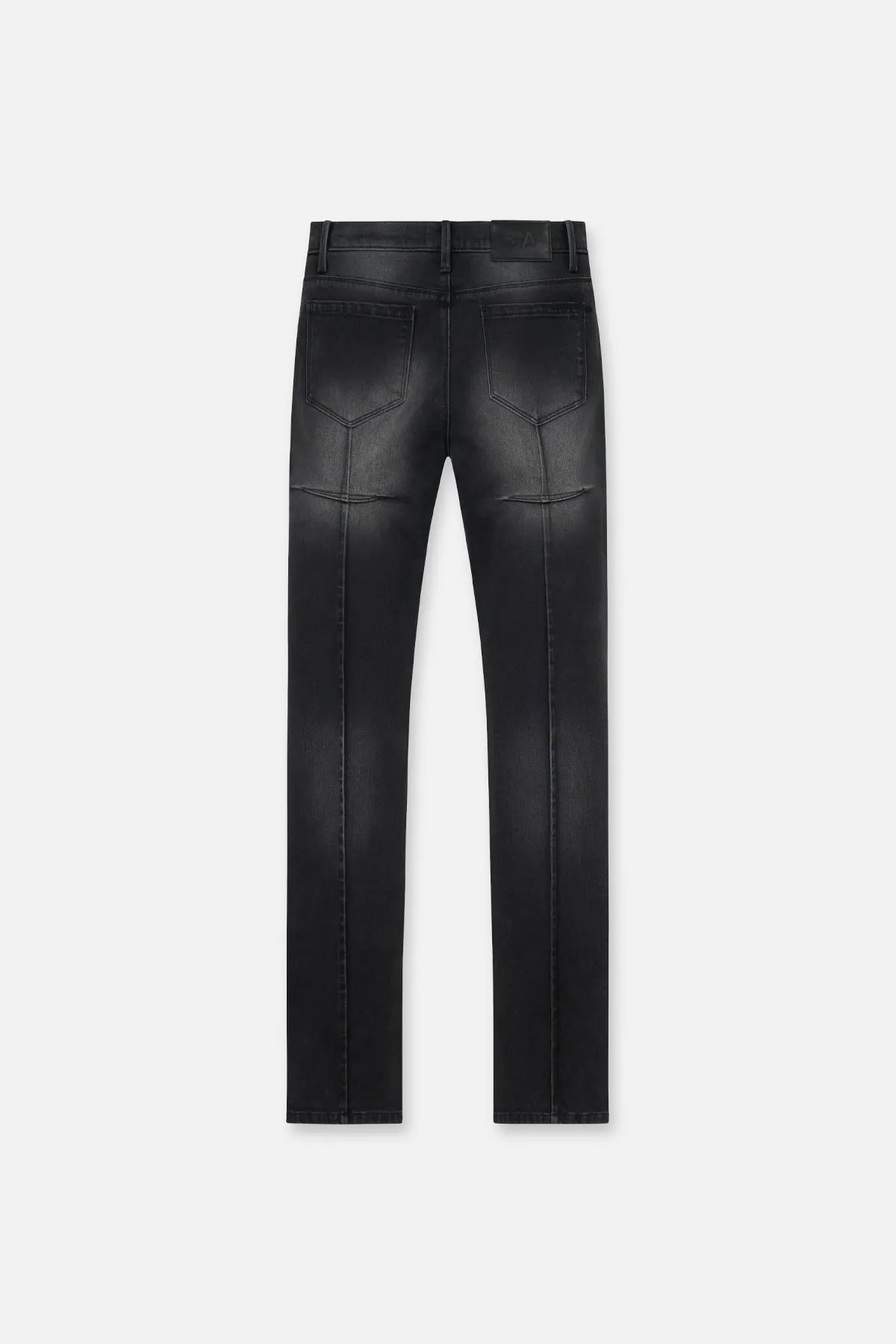 CLAYTON SKINNY JEAN | FADED BLACK DISTRESSED