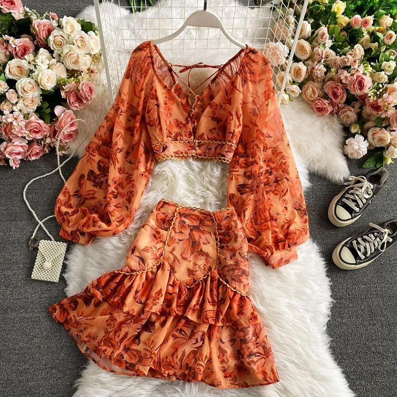 Cute chiffon long sleeve dress fashion dress       S137