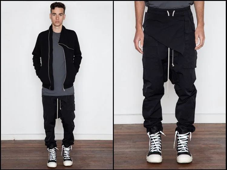 Darkshd Drop Crotch Tapered Trouser Harem Pants Jogger