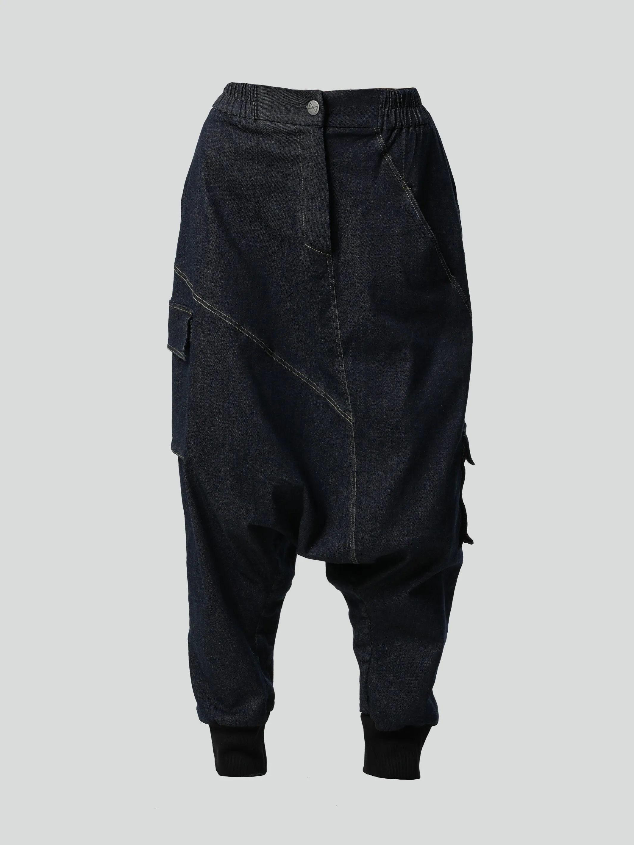 Denim Harem Pants