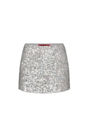 Dizzy Sequin Skirt - Iridescent Sequins