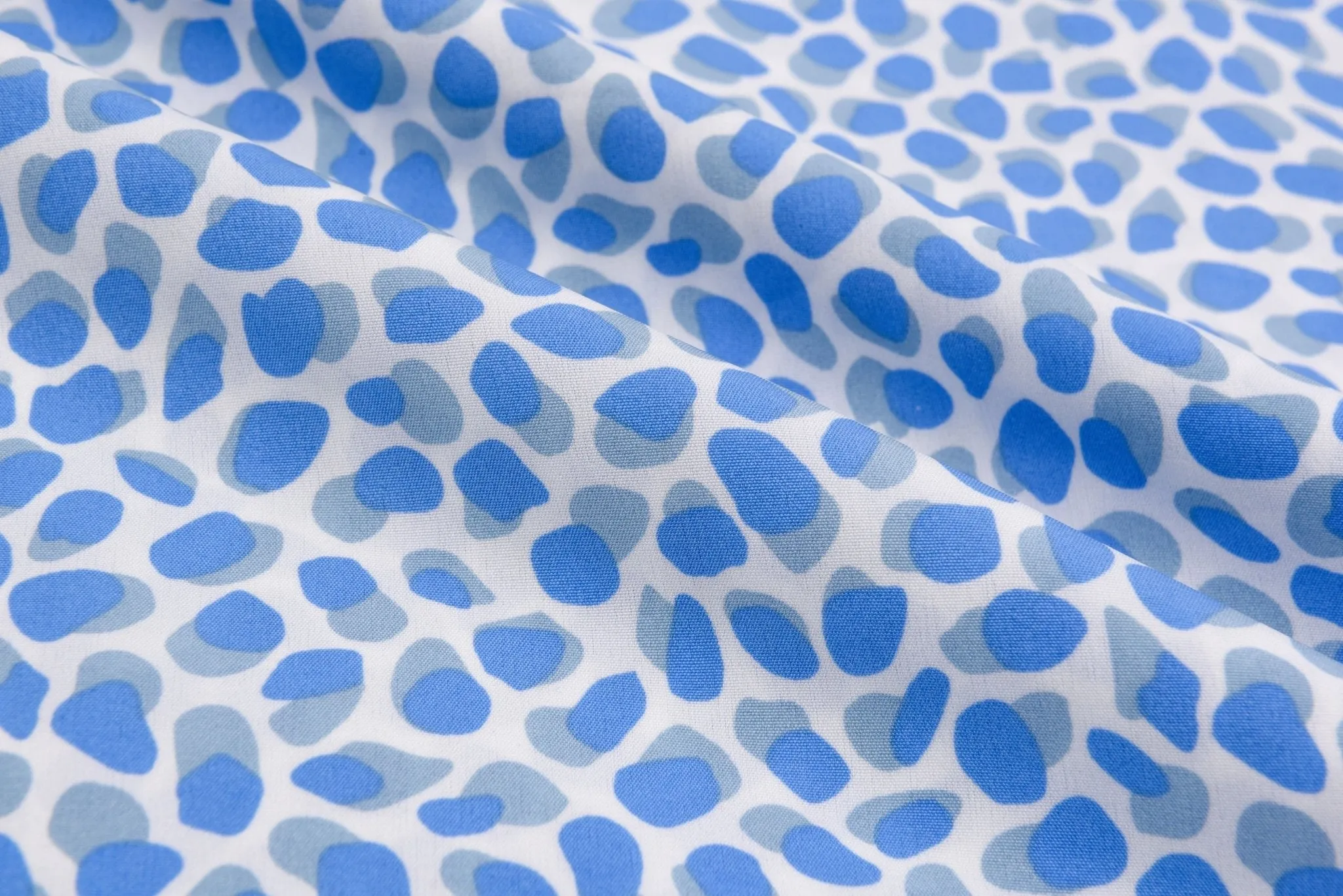 Four way Stretch Chiffon Dots & Dashes  Printed