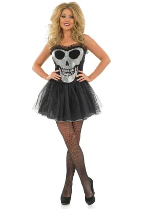 Glitzy Skull Tutu Dress