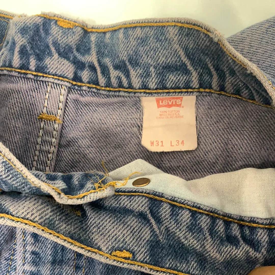 Levi's 1980 Vintage Purple Wash Distressed Jeans - W31