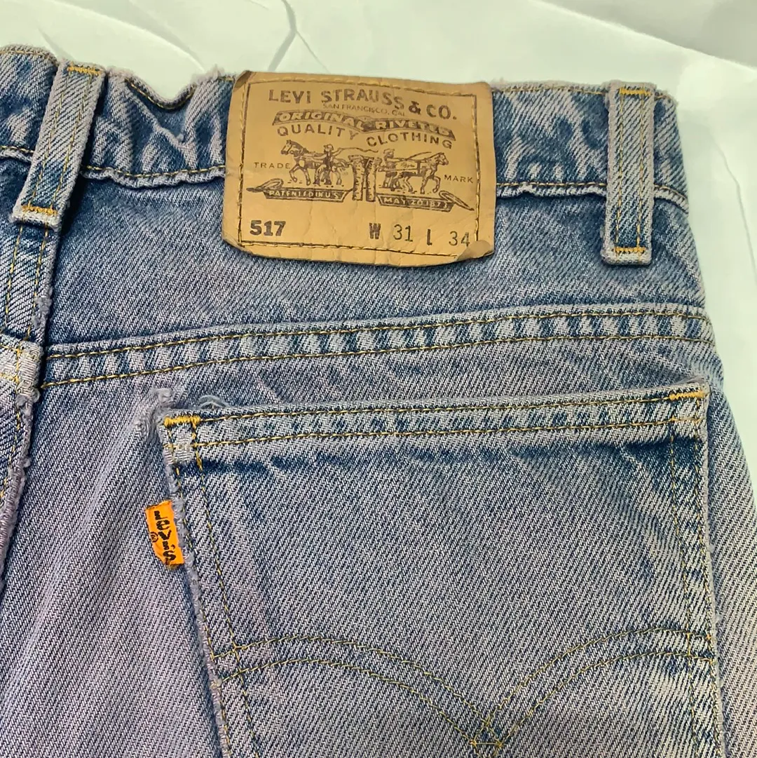 Levi's 1980 Vintage Purple Wash Distressed Jeans - W31