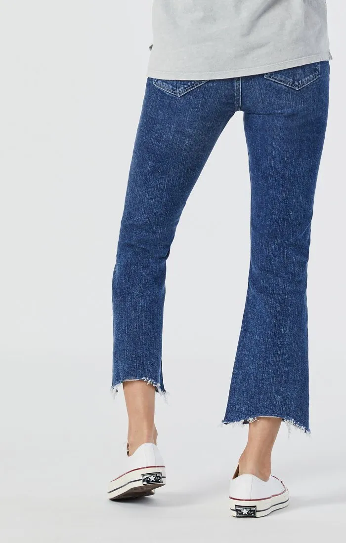 Mavi Jeans Anika Indigo Distressed Hem Denim Jeans