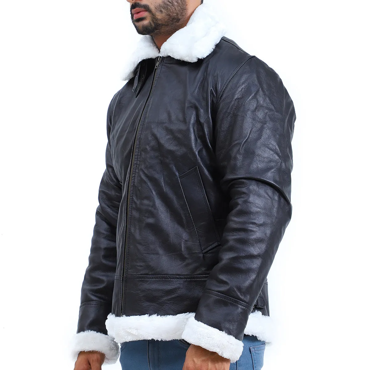 Men's Aviator B3 Bomber Leather Jacket