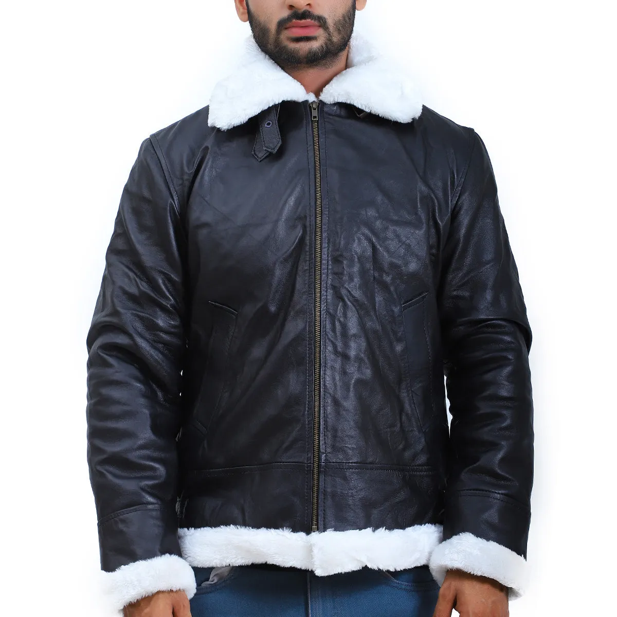 Men's Aviator B3 Bomber Leather Jacket