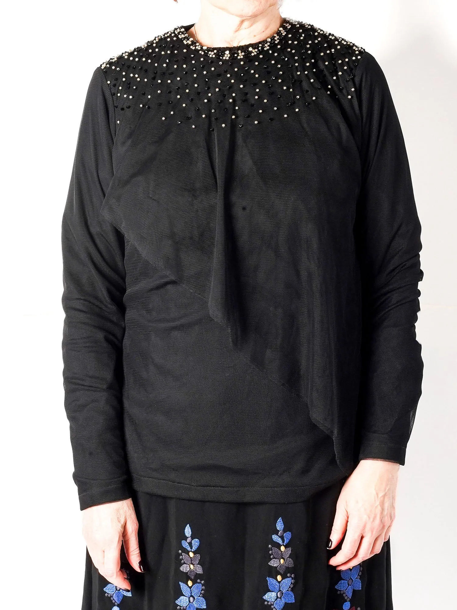 Narcisse Chiffon Statement Blouse