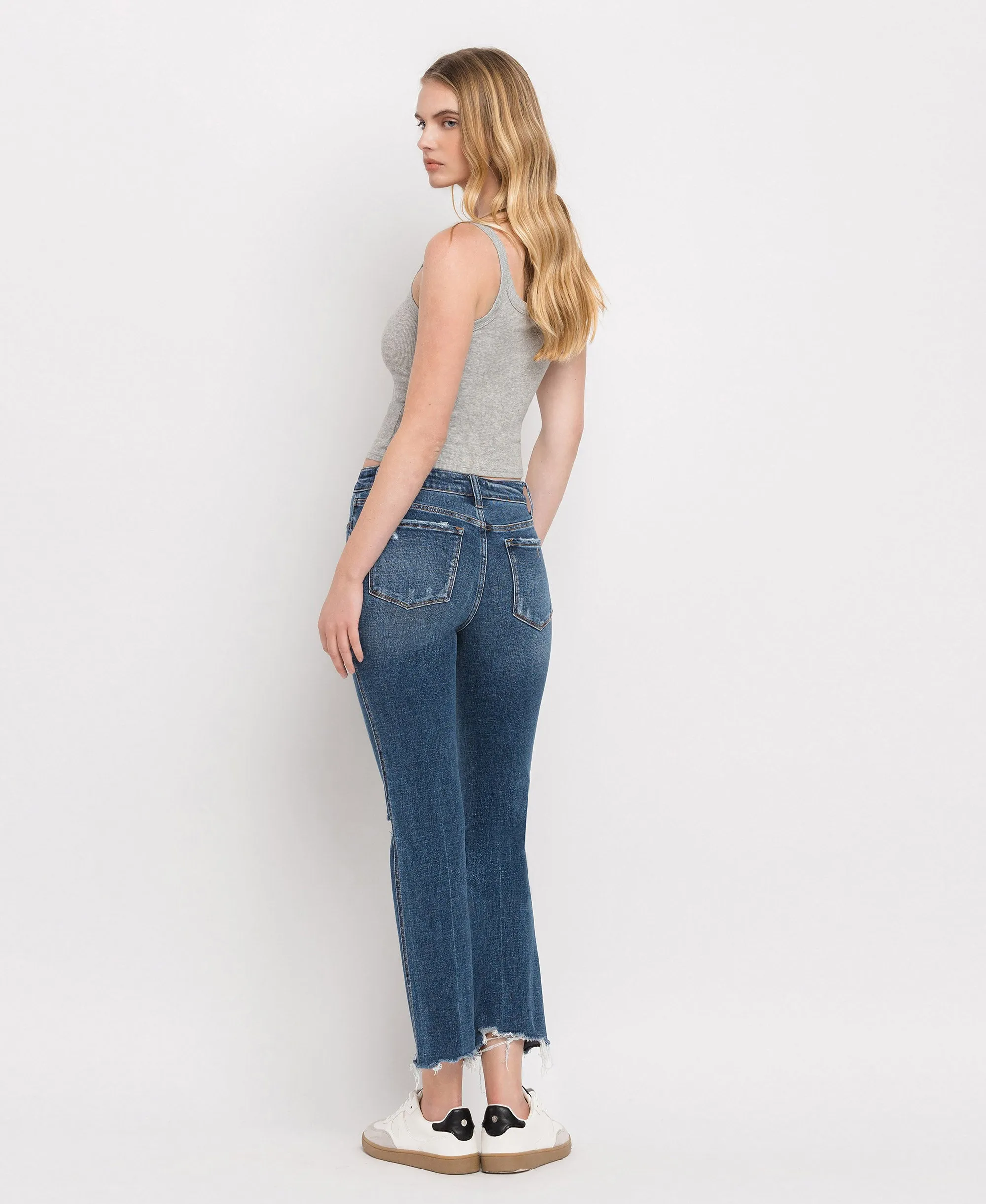 New Frame - Mid Rise Crop Slim Straight Jeans