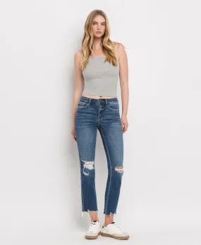 New Frame - Mid Rise Crop Slim Straight Jeans