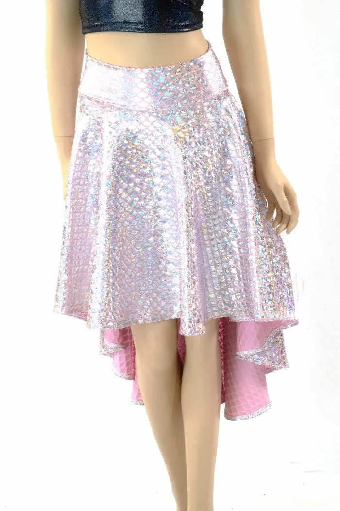 Pink Mermaid Hi-Lo Skirt