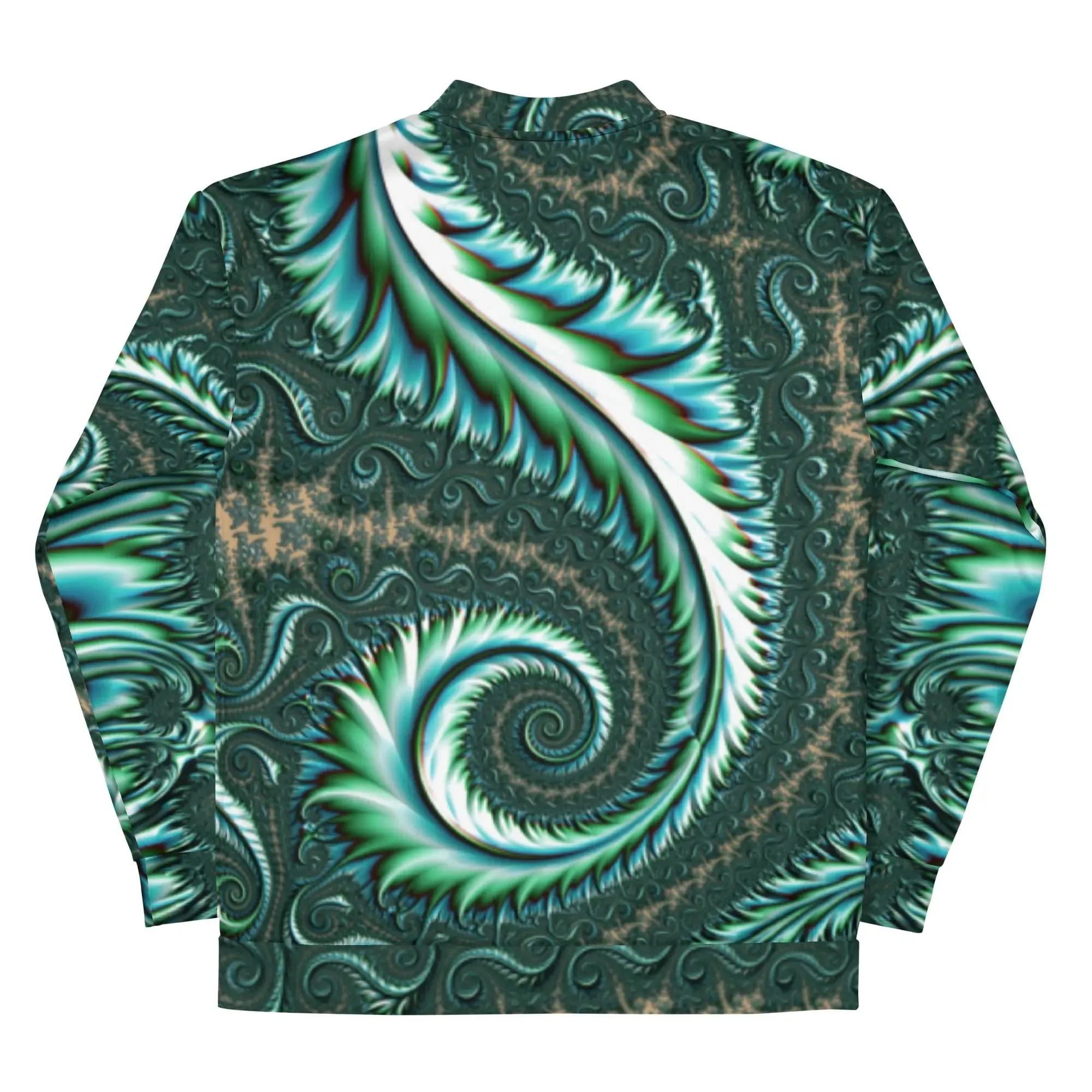 "Fractal Fern" Collection - Unisex Bomber Jacket