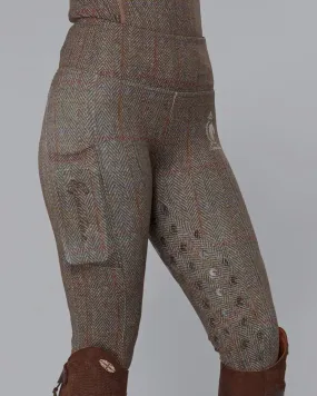 WINTER Thermal Tweed Effect Riding Leggings - Full Grip