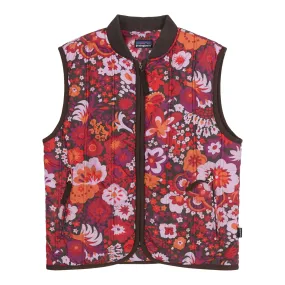 W's Floral Puff Vest